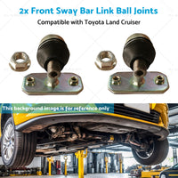 2x Front Sway Bar Link Ball Joints Suitable for Land Cruiser 98-07 48802-60050