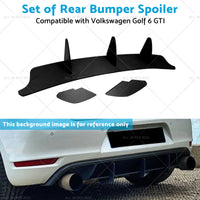 Rear Bumper Lip Diffuser Spoiler Suitable For VW Golf 6 MK6 GTI 2010-2014