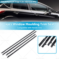 4pcs Window Door Belt Weather Strips Suitable for Honda Civic 06-11