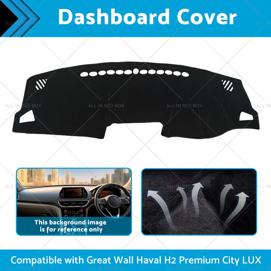 Black Non-Slip Dash Mat Suitable For Haval H2 Premium City LUX 2015-2020 2WD