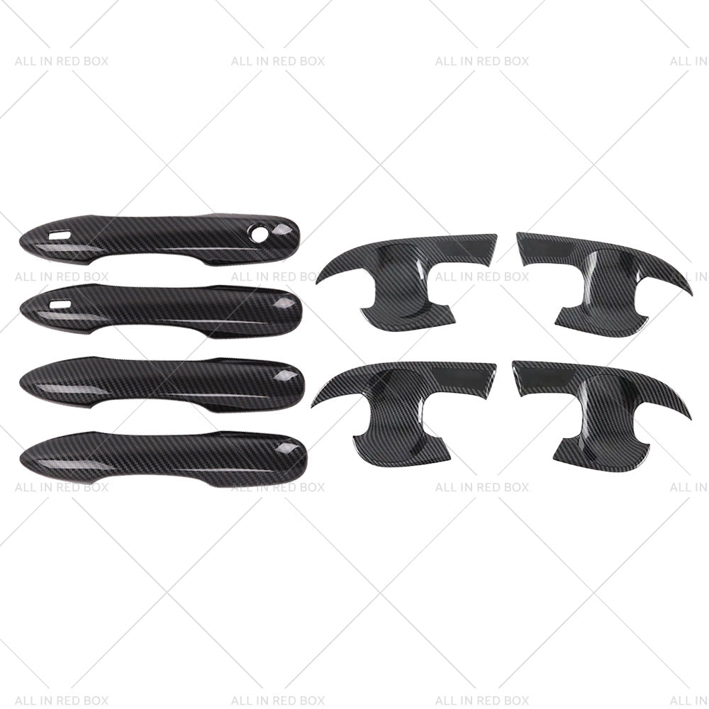 Carbon Fiber Door Handle Cover  and  Bowl Cup Surround Kit Suitable For Toyota Camry