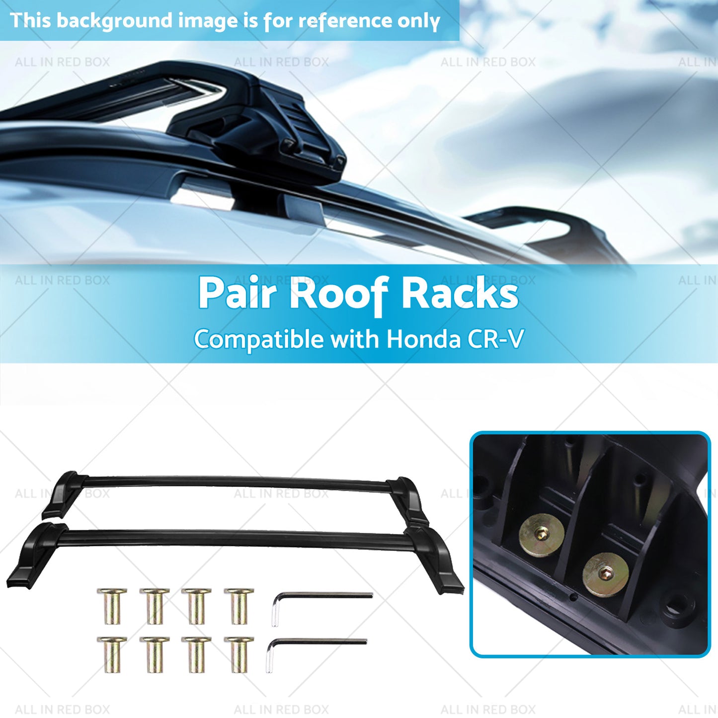 Pair Roof Rack  or  Cross Bars Suitable for Honda CRV 2007-2011 Aluminum Alloy