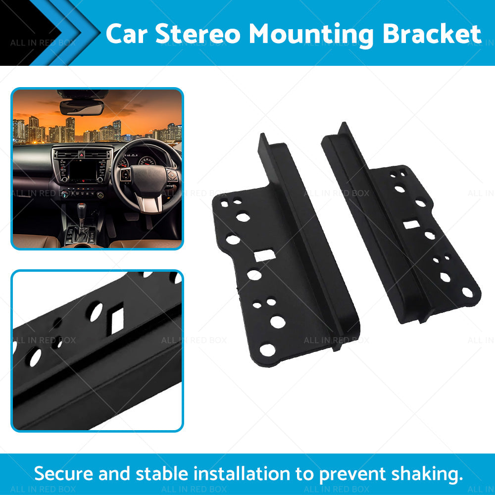 Car Stereo Side Trims Brackets 2Din Double Fascia Facia Dash Suitable For Toyota