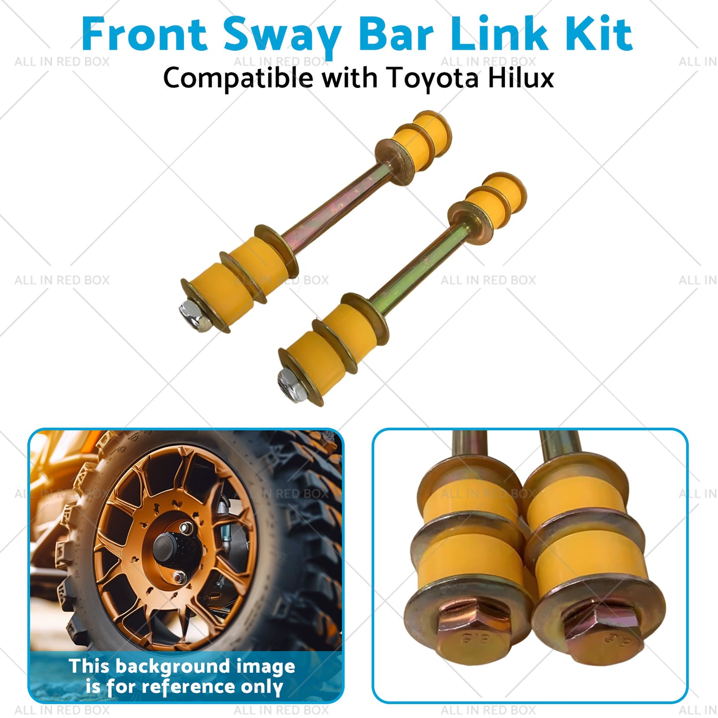 2 X Front Sway Bar Link Kit Suitablefor 88-05 Toyota Hilux KZN165R LN107R LN167R