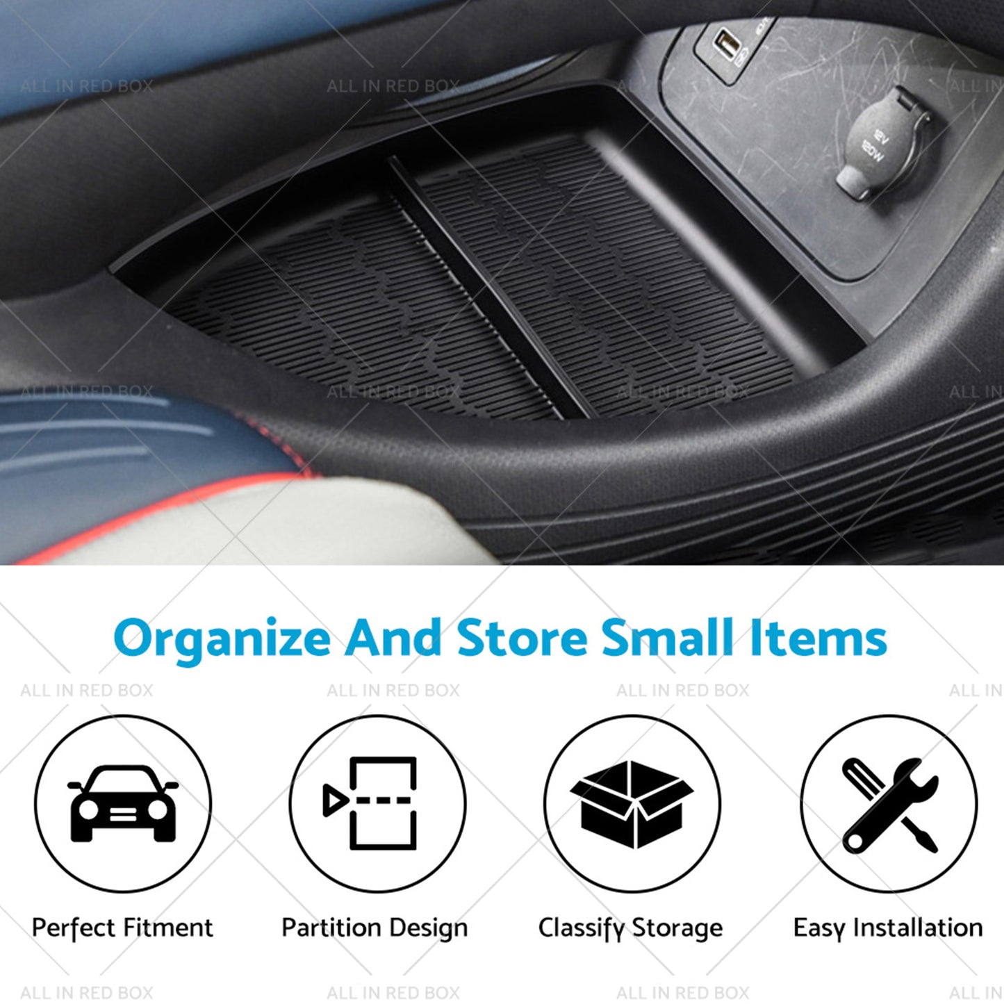 {{ Armrest Storage Box?  Organizer Tray Suitable For BYD Atto 3 22-23 }} - Buy Car Parts Online at {{ Kaka Auto Parts }}.