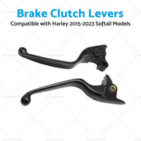 2x Brake Clutch Levers Suitable For Harley 2015-2023 Softail Slim Fat Boy