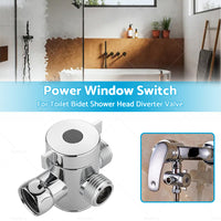 1 2 in Three Way T-adapter Valve For Toilet Bidet Shower Head Diverter Valve