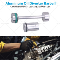 Billet Aluminum Oil Diverter Barbell Suitable For LS Engine LS1 LS2 LS3 5. 3 LQ9