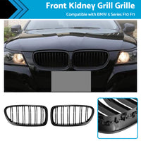 Bumper Bar Grill Grille Bodykit Suitable For BMW 5 Series F10 F11 Gloss Black