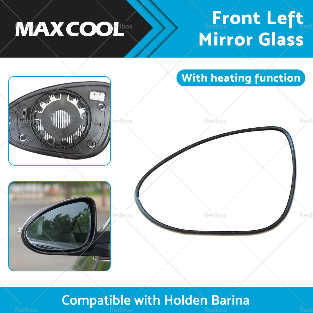 Suitable for Holden Barina 2011-ONWARD Left Mirror Glass Heated Convex With Base