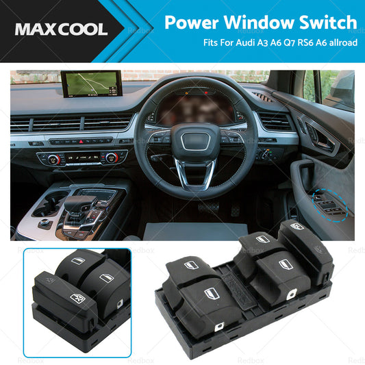 Master Electric Power Window Switch Control Fit For AUDI A3 A6 Q7 RS6 A6 allroad