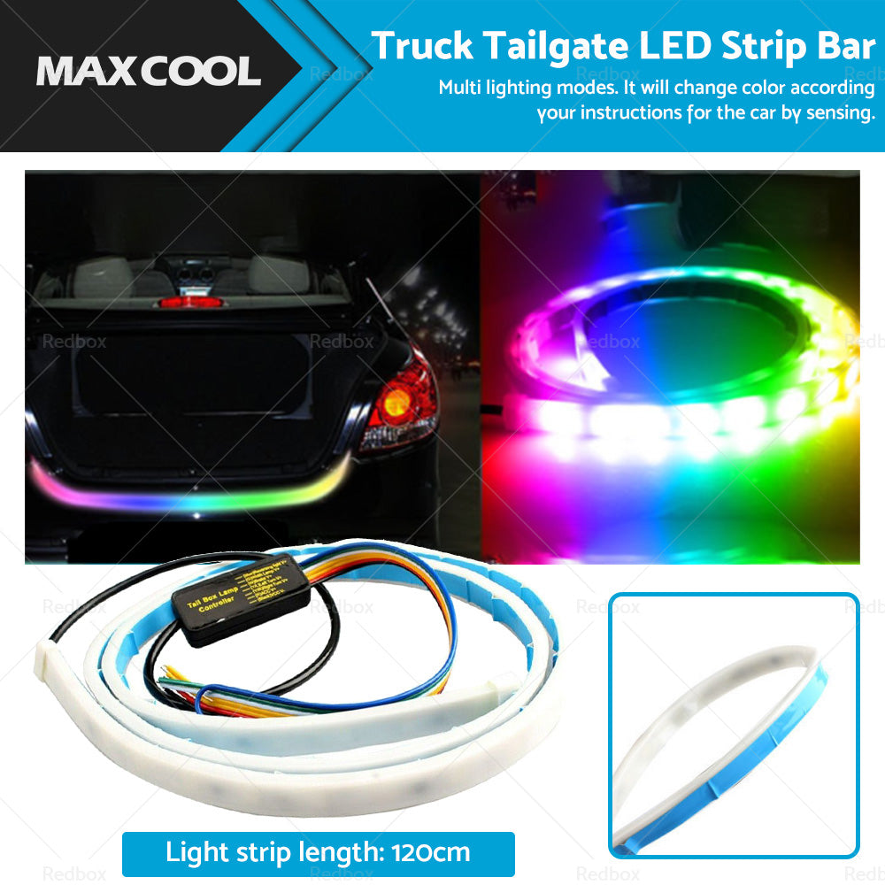 Truck Tailgate LED Strip Bar Reverse Brake Turn Signal Tail Light Waterproof