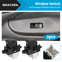 2X Single Window Switch Control 25411-0V000 For Nissan Pathfinder Patrol X-Trail