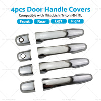 Chrome 4PCS Door Handle Covers Suitable for Mitsubishi Triton MN ML 2006 - 2014