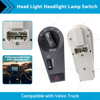 Head Light Headlight Lamp Switch Suitable for Front Volvo Truck FH12 FM VNL