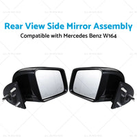 View Side Mirror Assembly Rear Suitable for 05-11 Mercedes Benz W164 X164 ML GL