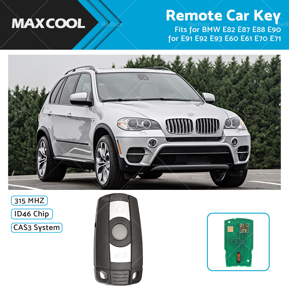 Remote Control Car Key Fob For BMW 1 or 3 or 5 X5 X6 Series Replacement Smart 315Mhz