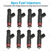 8PCS Fuel Injector 53032145AA Suitable For Dodge Ram Jeep Grand Cherokee 01-03