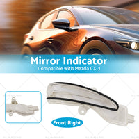 Right Side Mirror Light Indicator Blinker Suitable for Mazda CX3 CX-3 2015-2022