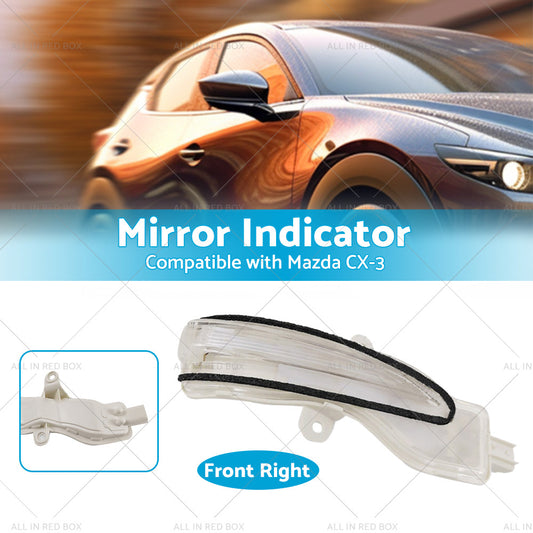 Right Side Mirror Light Indicator Blinker Suitable for Mazda CX3 CX-3 2015-2022