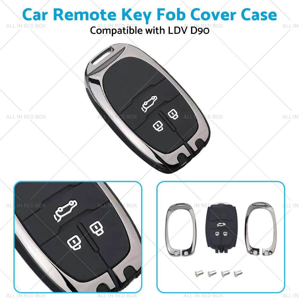 Zinc Alloy Remote Key Fob Case Cover Shell Suitable For LDV D90 3buttons Key Fob