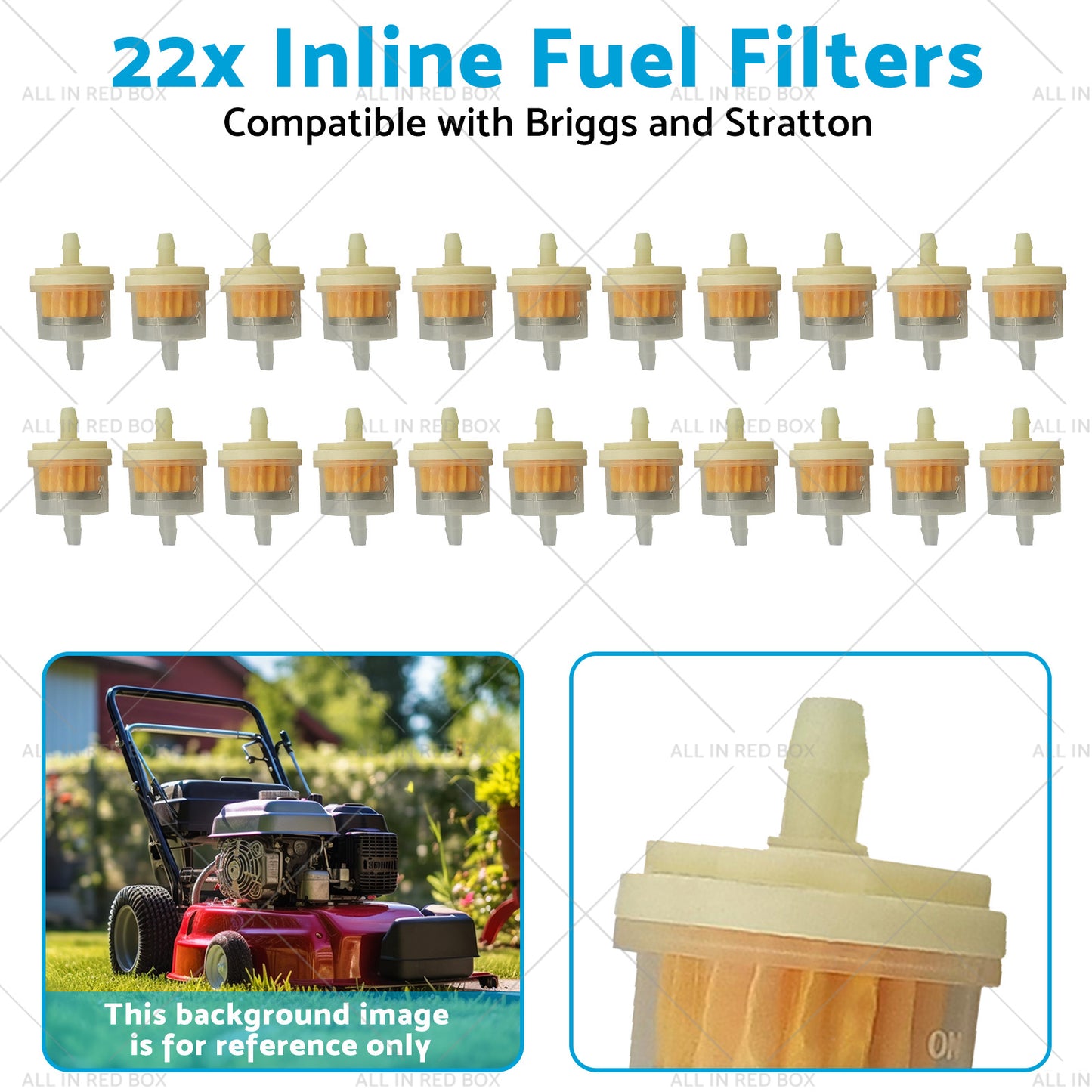 22x Inline Fuel Filters Suitable for Briggs and Stratton 691035 493629 16hp-24hp