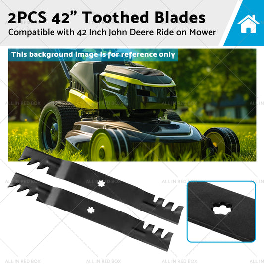 2PCS 42 inch  Toothed Blades Suitable for John Deere M154061 M154062 GX22151