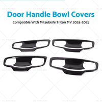 {{ Door Handle Bowl Cover Trim Gloss Black Suitable For Mitsubishi Triton MV 2024+ }} - Buy Car Parts Online at {{ Kaka Auto Parts }}.