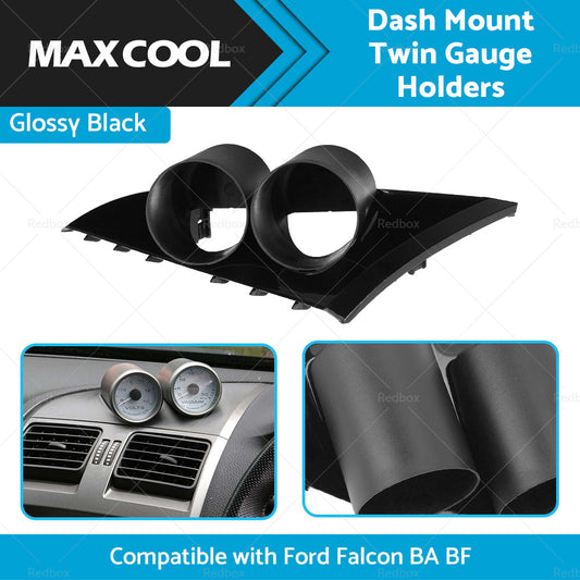 Dash Mount Twin Gauge 52mm Holders Suitable For Ford Falcon BA BF XR6 XR8 XR6T