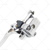 1inch Chrome Motorcycle Handlebar Hydraulic Brake Master Cylinder  and  Clutch Lever