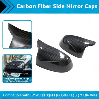 compare product Carbon Fiber Side Mirror Caps Suitable for BMW X5M F96 X6M F97 X3M F98 X4M F95
