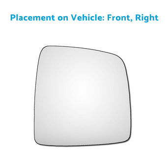 compare product Front Right Driver Side Mirror Glass Fits For Hyundai iMax iLoad TQ 2008-Onward