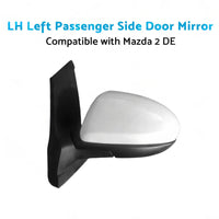 LH Left Passenger Side Door Mirror Suitable for 3 Wires Mazda 2 DE 06 or 07-14