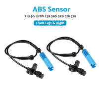 34526756375 2PCS Front ABS Wheel Speed Sensor Suitable for BMW E39 Left + Right