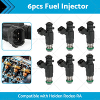 6PCS Fuel Injectors Suitable for Holden Rodeo RA JECS FBJC100 6VE1 3. 5L V6 03-06