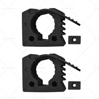 2x Car Rubber Clamps Bases Adapter 25-45mm Shovel Axe Retainer Fixing Holder