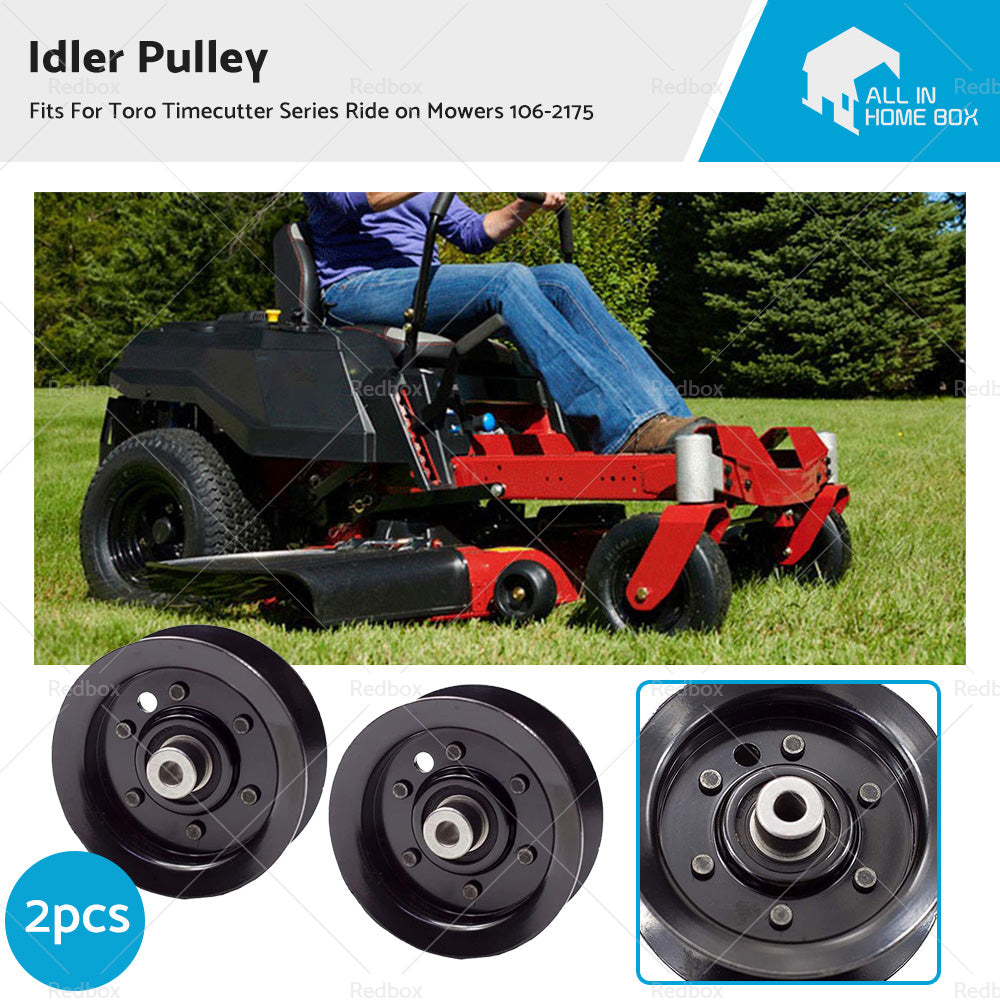 2PCS Idler Pulley For Toro Timecutter Series Ride on Mowers 106-2175