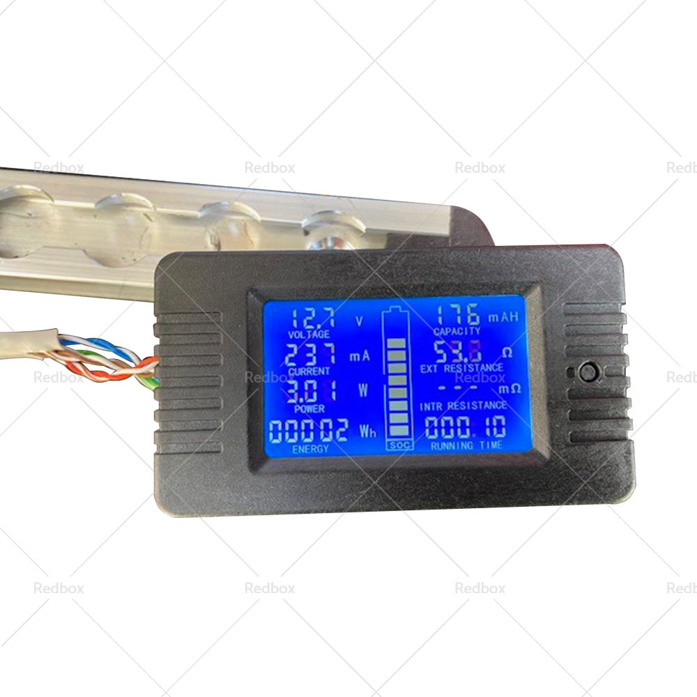 50-300A LCD Display DC Battery Monitor Meter 200V Voltmeter Amp For RV System