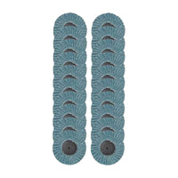 20x 2 inch (50mm) Quick Change Zirconia Flap Discs Suitable For Metal Sanding