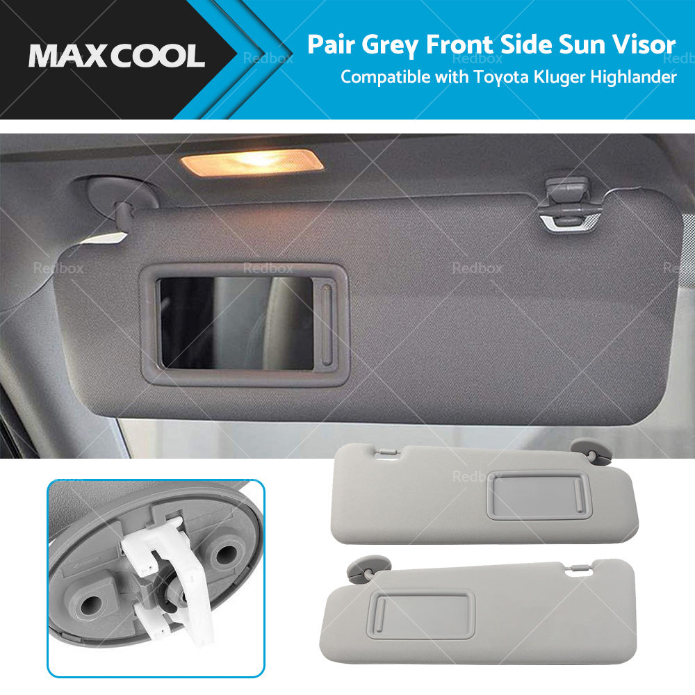 Left  Right Sun Visor Suitable For Toyota Kluger Highlander 2008-2013 W or  Light