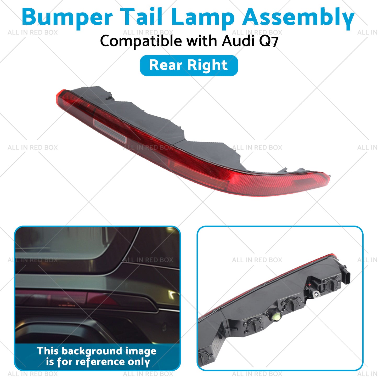 Right Rear Bumper Tail Light Lamp Assembly 4M0945096 Suitable For Audi Q7 16-23