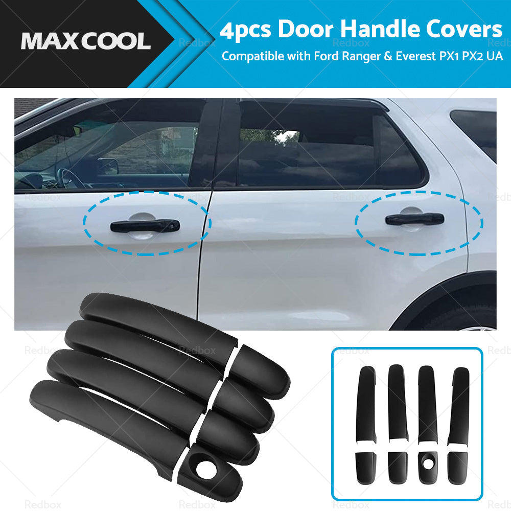 Black Door Handle COVER Suitable For Ford Ranger  and  Everest PX1 PX2 UA 2011-2018