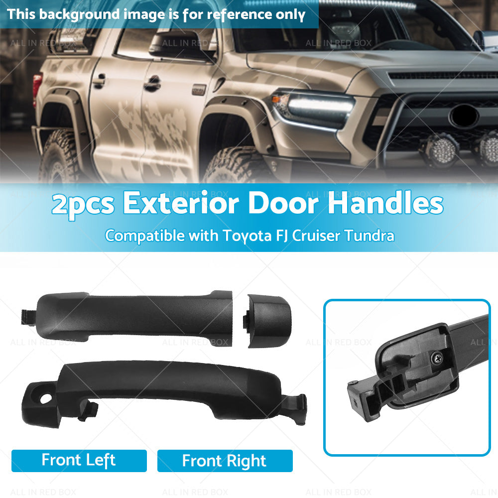 2x Black Exterior Door Handle 69210-0C010 Suitable for Toyota FJ CRUISER AU