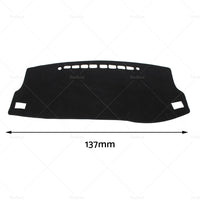 Dash Mat Suitable For Toyota Corolla 2014-2018 Hatch Dashboard Cover Black