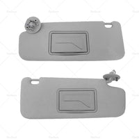 Pair Sun Visor Left Right Suitable For Holden Barina TM 2011-2018 Grey