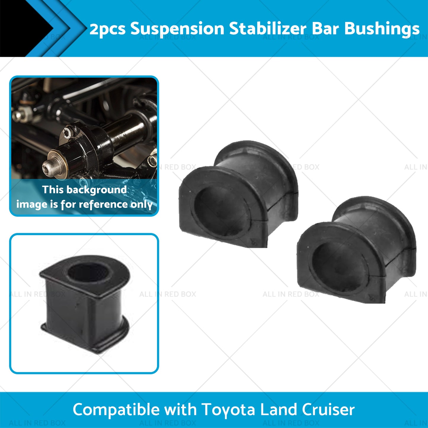 2PCS Suspension Stabilizer Bar Bushings Suitable for Toyota Land Cruiser 93-97