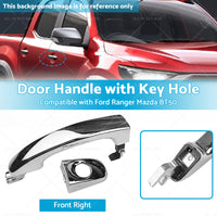 Front Right Door Handle Chrome Suitable for Ford Mazda Ranger BT-50 2012-2018