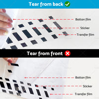 2pcs set Car Body Stickers Long Stripe Side Skirt Decoration Decals