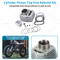 CL125S SL125S Cylinder Piston Top End Rebuild Kit Suitablefor Honda CB125S 71-85