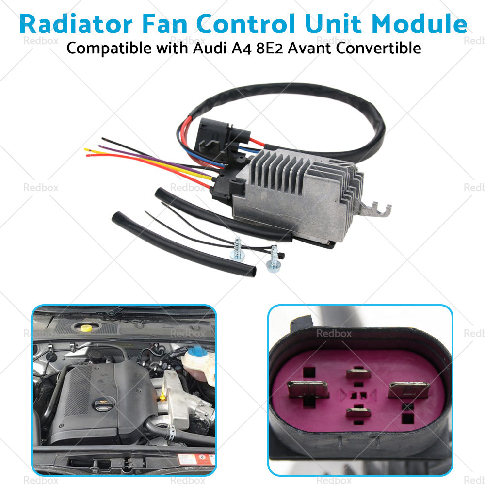 Radiator Fan Control Unit Module Suitable for Audi A4 8E2 Avant Convertible